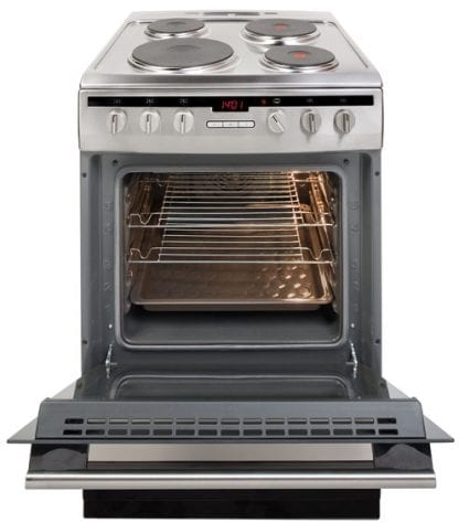 Amica 60EE2TAXX - 60cm Single Cavity Electric Cooker - Silver-2079
