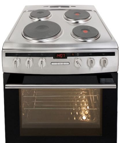 Amica 60EE2TAXX - 60cm Single Cavity Electric Cooker - Silver-2076