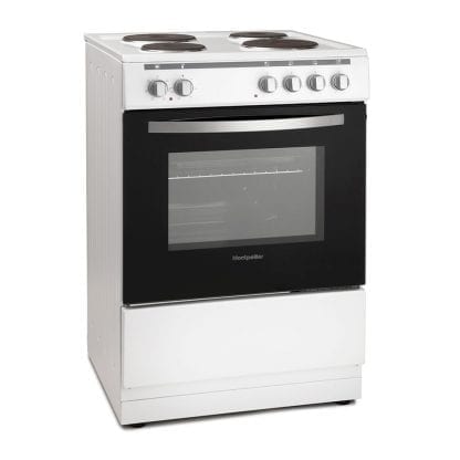 Montpellier MSE60W - 60cm Single Cavity Electric Cooker - White-2090