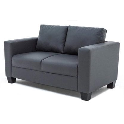 2-seater-PVC-sofa-grey-