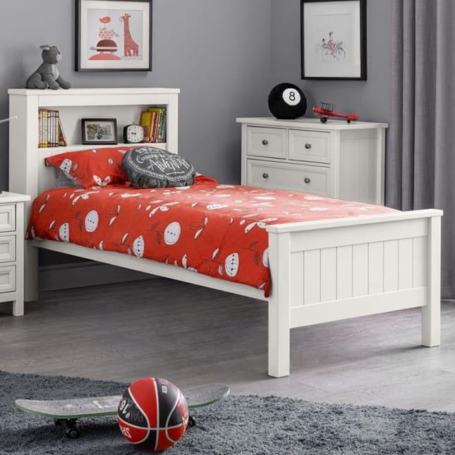 Maine Bookcase Bed Surf White (JB) Focus Furnishing