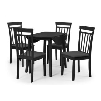 Coast 4 Seater Dining Set – Black