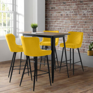 luxe-mustard-bar-stools-grafton-bar-table-roomset