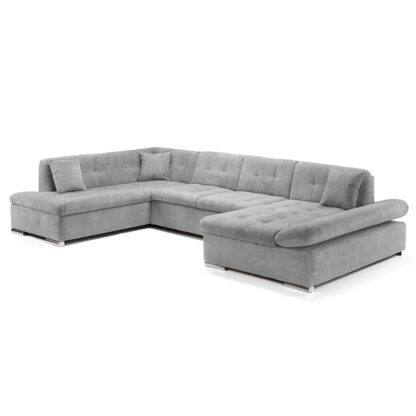 Bergen Sofabed Grey Left Hand Facing U Shape Corner (1)