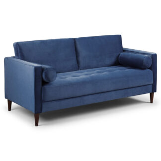 Harper Sofa Plush Blue 3 Seater