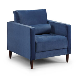 Harper Sofa Plush Blue Armchair