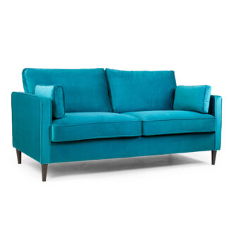 Munich Sofa Plush Teal 3 Seater