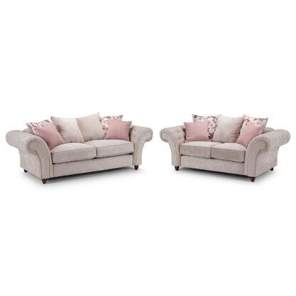 Roma Chesterfield Sofa Beige 32 Set