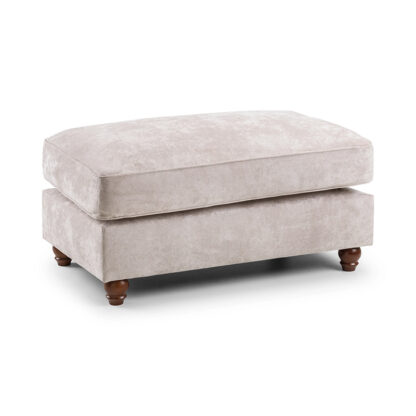 Roma Chesterfield Sofa Beige Footstool