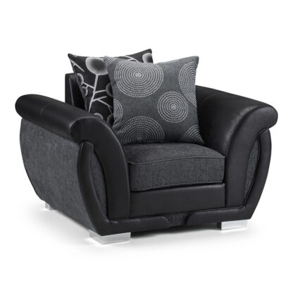 Shannon Sofa Black_Grey Armchair