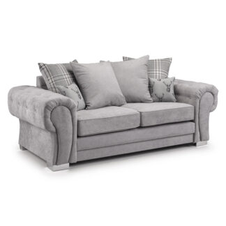 Verona Scatterback Sofa Grey 3 Seater