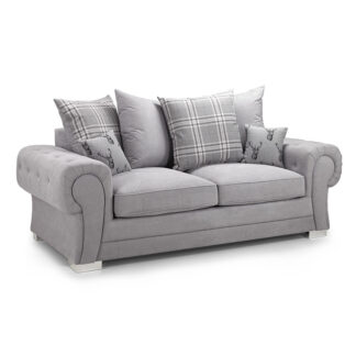 Verona Scatterback Sofabed Grey 3 Seater