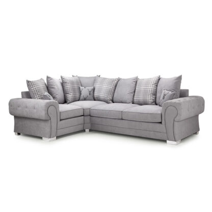 Verona Scatterback Sofabed Grey Left Hand Facing Corner