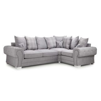 Verona Scatterback Sofabed Grey Right Hand Facing Corner