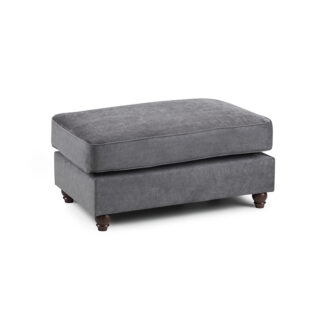 Windsor Fullback Sofa Grey Footstool (1)