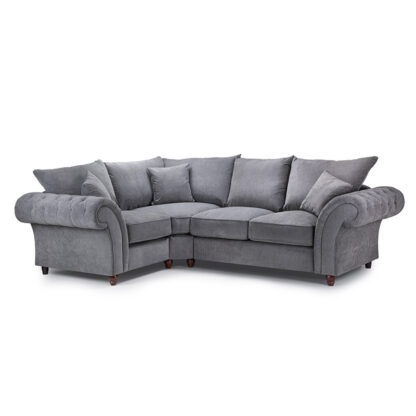 Windsor Fullback Sofa Grey Left Hand Facing Corner (1)