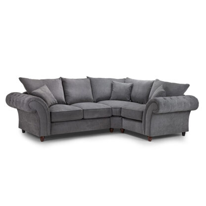 Windsor Fullback Sofa Grey Right Hand Facing Corner