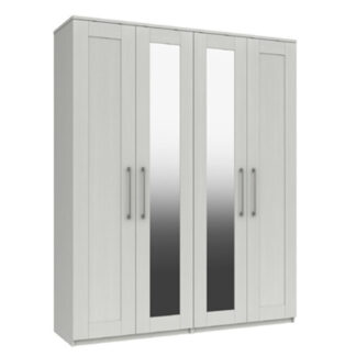 Andante Tall 4 Door Robe with mirror_