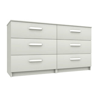 Arran 3 Drawer Double Chest White Gloss