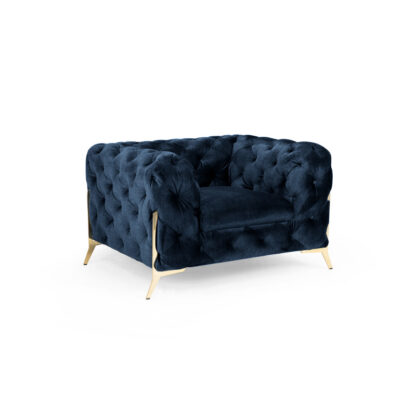 Chelsea Chesterfield Sofa Deep Ocean Armchair