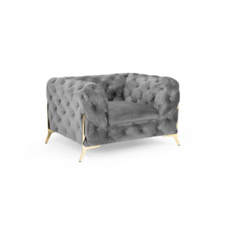 Chelsea Chesterfield Sofa Grey Armchair