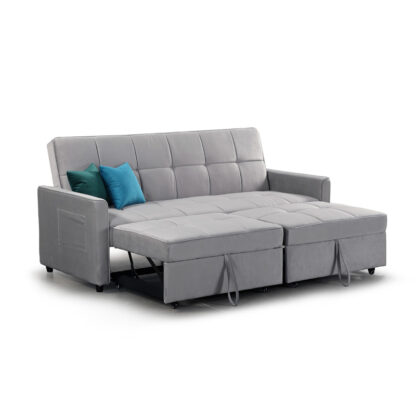 Elegance Sofabed Plush grey bed