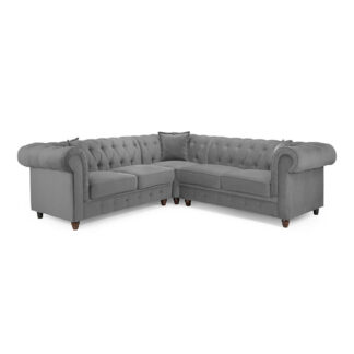 Kensington Sofa Plush Grey Large Corner