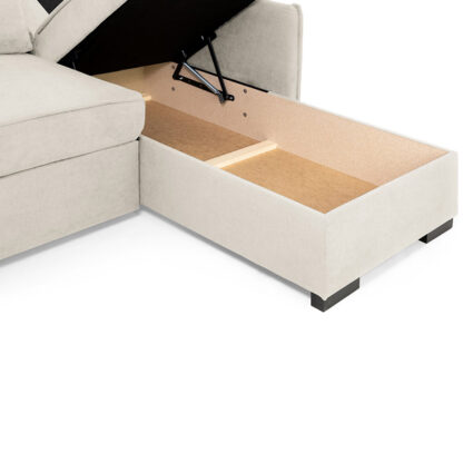 Miel Sofabed Plush Beige Storage