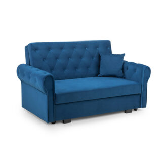 Rosalind Sofabed Plush Blue 2 Seater